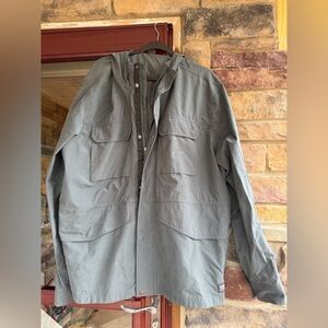 Eddie Bauer Men's Hooded Field Jacket in Slate Gray